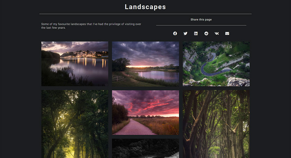 Gallery designed for Daniel Raghu's photography and film portfolio and blog