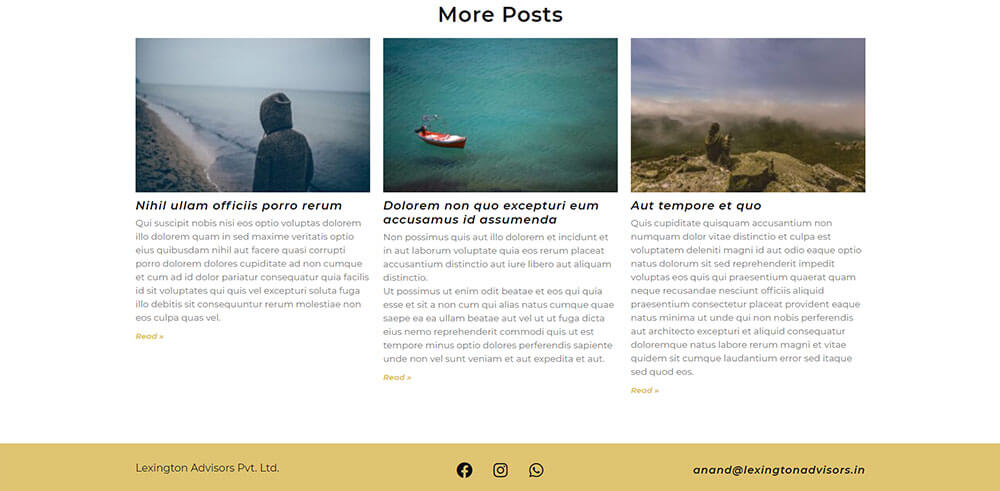 Blog posts designed for Lexington Advisors